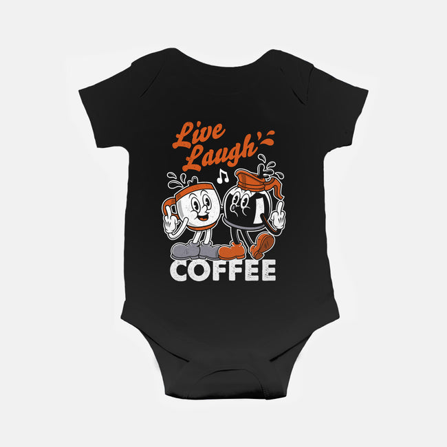 Live Laugh Coffee-Baby-Basic-Onesie-Nemons