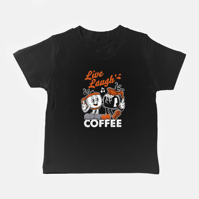 Live Laugh Coffee-Baby-Basic-Tee-Nemons