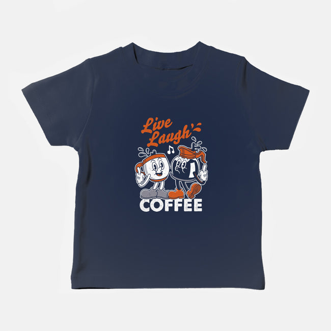 Live Laugh Coffee-Baby-Basic-Tee-Nemons