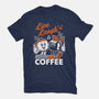 Live Laugh Coffee-Womens-Fitted-Tee-Nemons