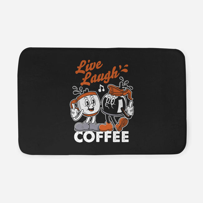 Live Laugh Coffee-None-Memory Foam-Bath Mat-Nemons