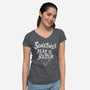 Sometimes Dead Is Better-Womens-V-Neck-Tee-Nemons