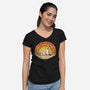 Working On My Dreams-Womens-V-Neck-Tee-zerobriant