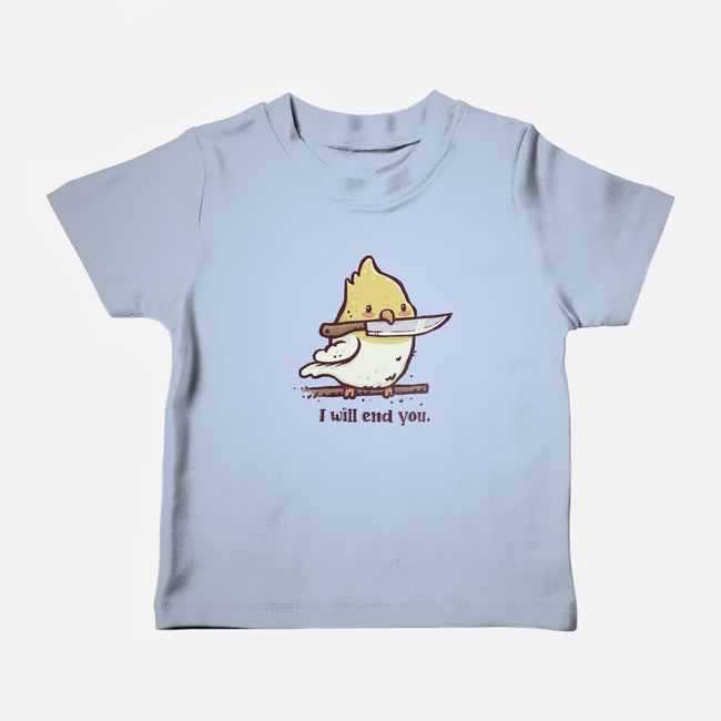 I Will End You-Baby-Basic-Tee-kg07