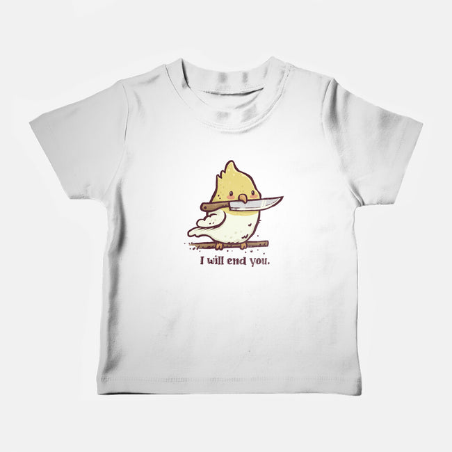 I Will End You-Baby-Basic-Tee-kg07