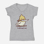 I Will End You-Womens-V-Neck-Tee-kg07