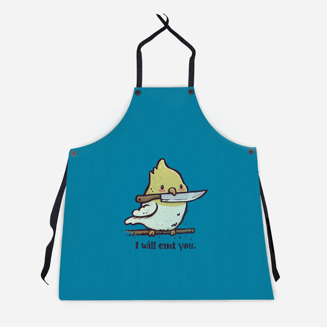 I Will End You-Unisex-Kitchen-Apron-kg07