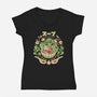 Souper Awesome-Womens-V-Neck-Tee-Estudio Horta