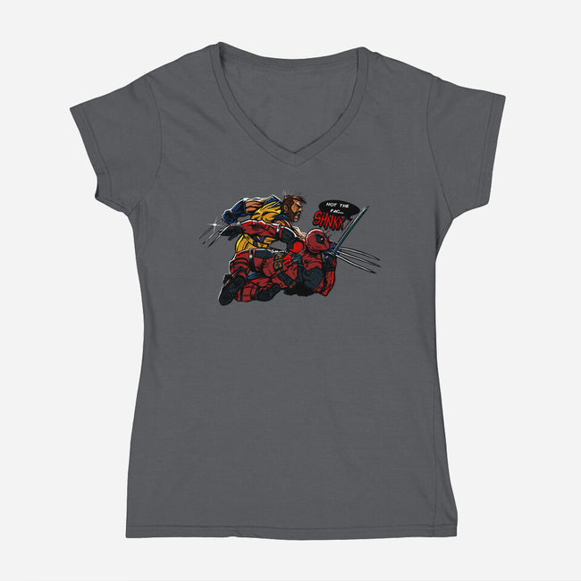 Not The Face-Womens-V-Neck-Tee-AndreusD