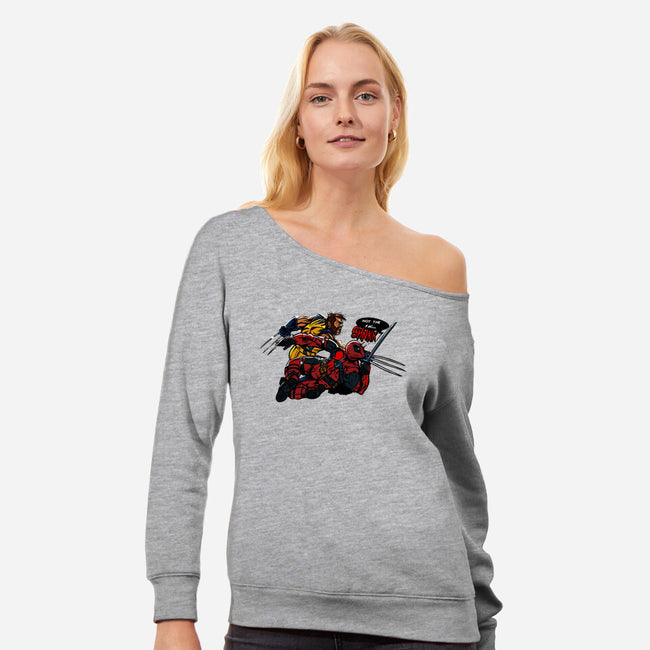 Not The Face-Womens-Off Shoulder-Sweatshirt-AndreusD