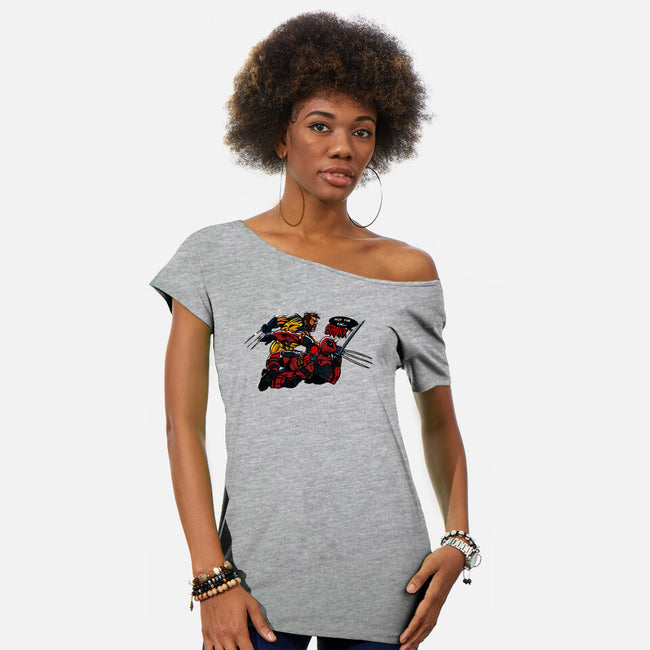 Not The Face-Womens-Off Shoulder-Tee-AndreusD