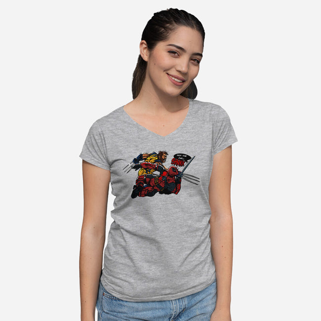 Not The Face-Womens-V-Neck-Tee-AndreusD