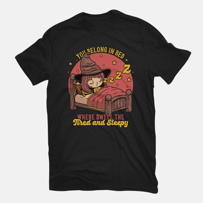 Witch Sleeping In Bed-Mens-Premium-Tee-Studio Mootant