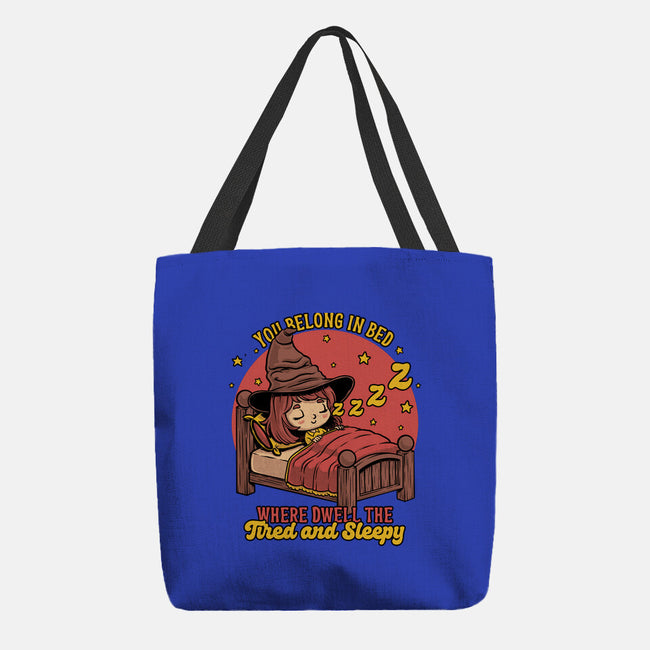 Witch Sleeping In Bed-None-Basic Tote-Bag-Studio Mootant