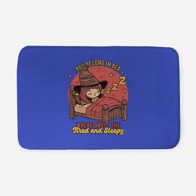 Witch Sleeping In Bed-None-Memory Foam-Bath Mat-Studio Mootant