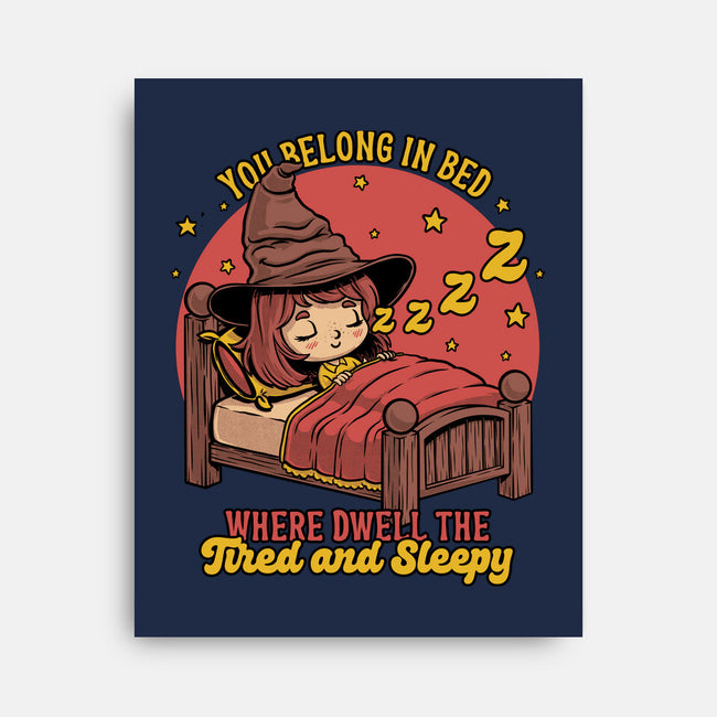 Witch Sleeping In Bed-None-Stretched-Canvas-Studio Mootant