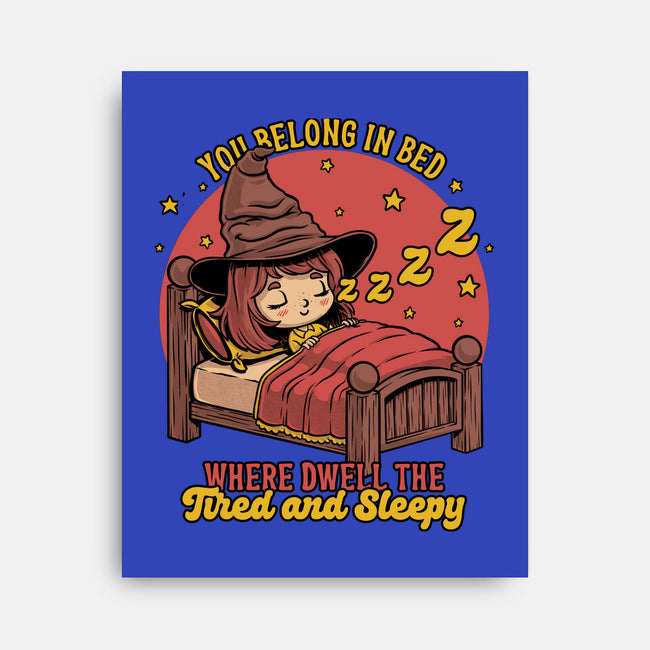 Witch Sleeping In Bed-None-Stretched-Canvas-Studio Mootant