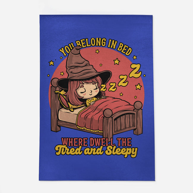 Witch Sleeping In Bed-None-Outdoor-Rug-Studio Mootant