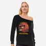 Witch Sleeping In Bed-Womens-Off Shoulder-Sweatshirt-Studio Mootant