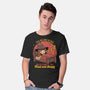 Witch Sleeping In Bed-Mens-Basic-Tee-Studio Mootant