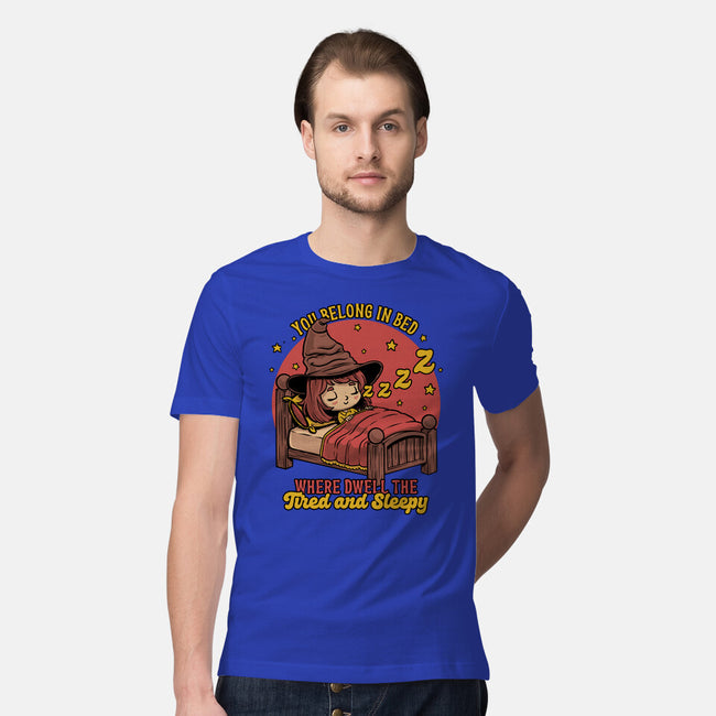 Witch Sleeping In Bed-Mens-Premium-Tee-Studio Mootant