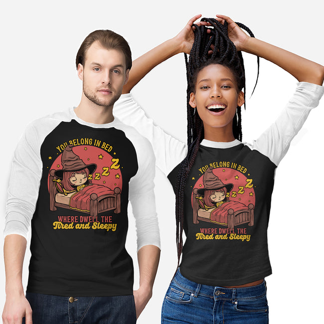 Witch Sleeping In Bed-Unisex-Baseball-Tee-Studio Mootant