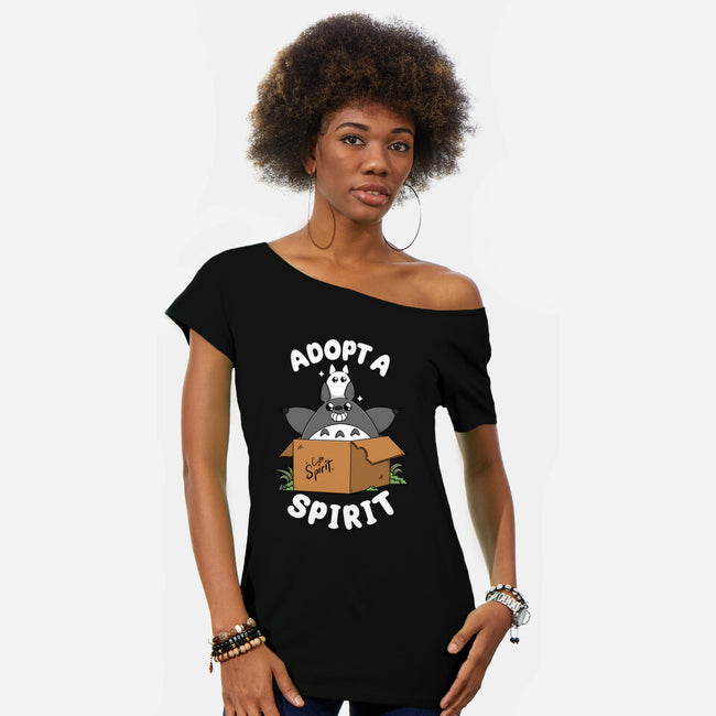 Adopt A Spirit-Womens-Off Shoulder-Tee-Tri haryadi