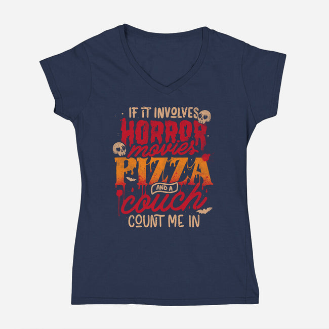 Count Me In-Womens-V-Neck-Tee-eduely