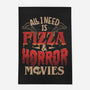 All I Need Is Pizza And Horror Movies-None-Indoor-Rug-eduely