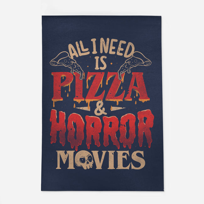 All I Need Is Pizza And Horror Movies-None-Indoor-Rug-eduely