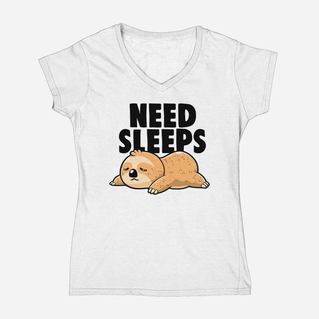 Need Sleeps-Womens-V-Neck-Tee-koalastudio