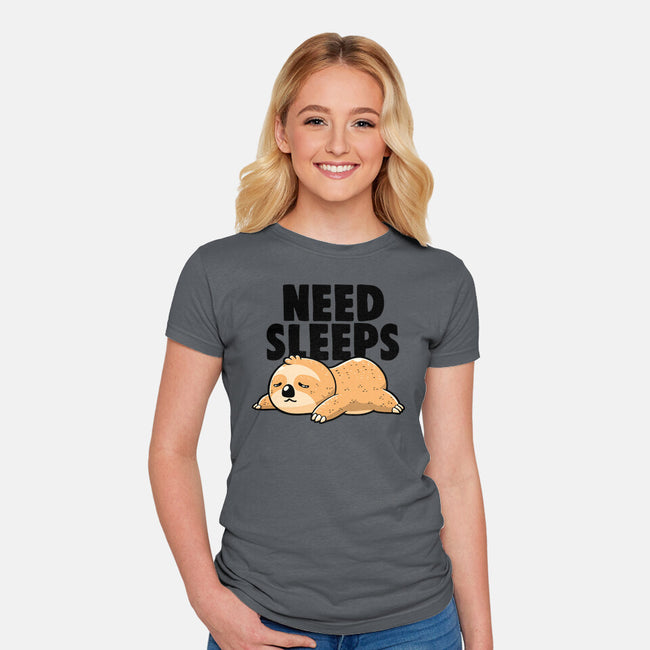 Need Sleeps-Womens-Fitted-Tee-koalastudio