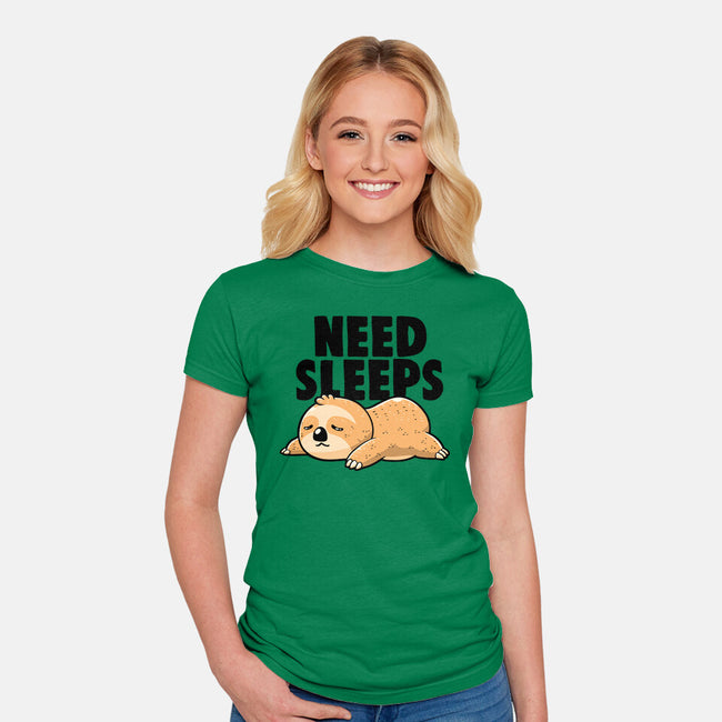 Need Sleeps-Womens-Fitted-Tee-koalastudio