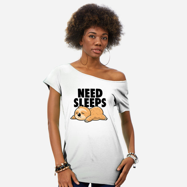 Need Sleeps-Womens-Off Shoulder-Tee-koalastudio