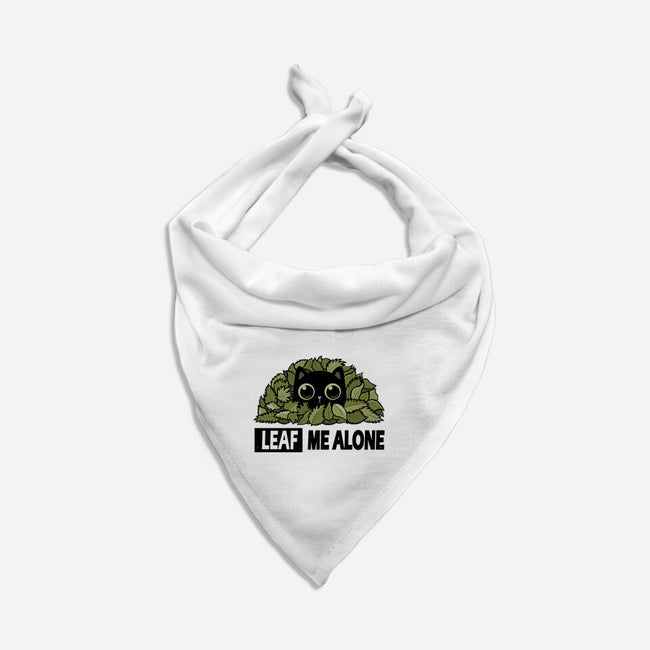 Leaf Me Alone-Cat-Bandana-Pet Collar-erion_designs