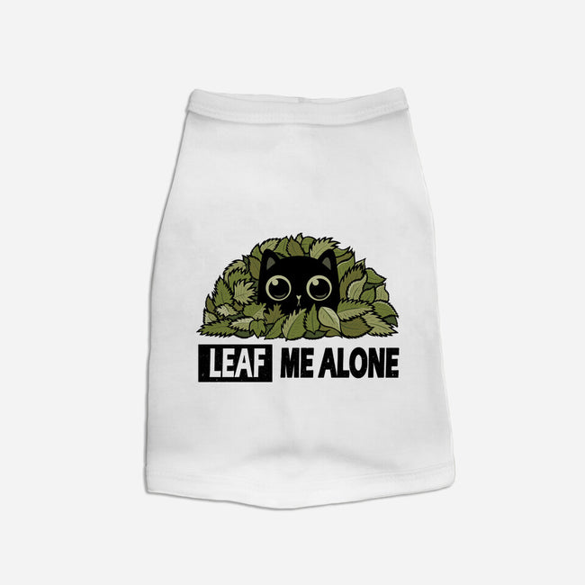 Leaf Me Alone-Cat-Basic-Pet Tank-erion_designs