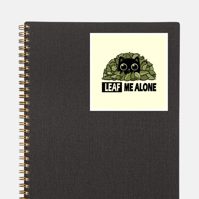 Leaf Me Alone-None-Glossy-Sticker-erion_designs