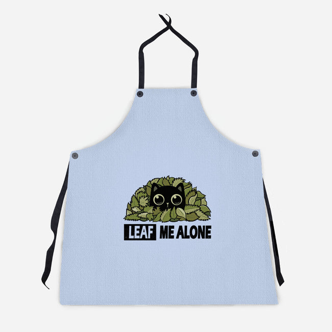 Leaf Me Alone-Unisex-Kitchen-Apron-erion_designs