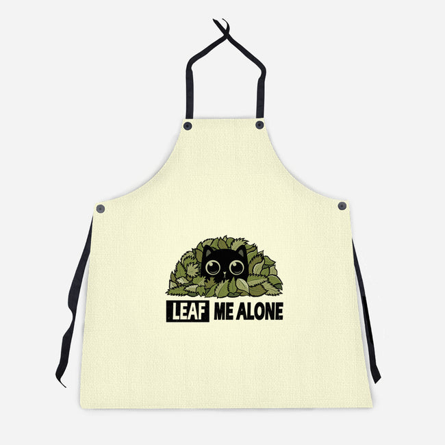 Leaf Me Alone-Unisex-Kitchen-Apron-erion_designs