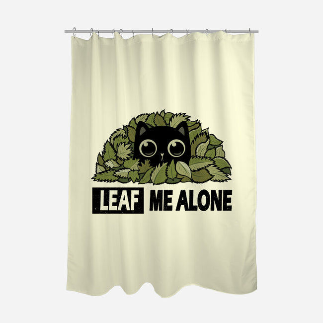 Leaf Me Alone-None-Polyester-Shower Curtain-erion_designs