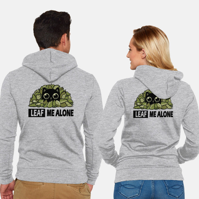 Leaf Me Alone-Unisex-Zip-Up-Sweatshirt-erion_designs