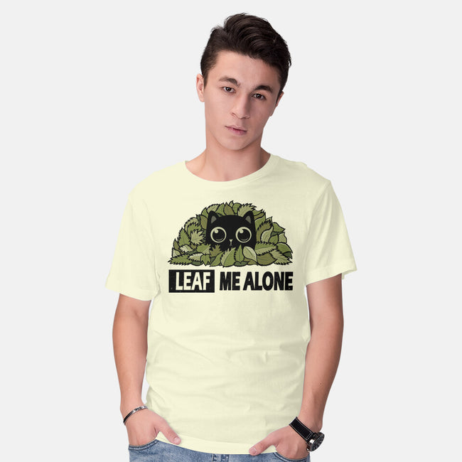 Leaf Me Alone-Mens-Basic-Tee-erion_designs