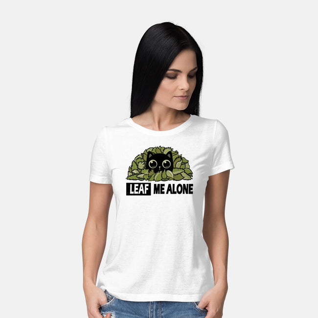 Leaf Me Alone-Womens-Basic-Tee-erion_designs