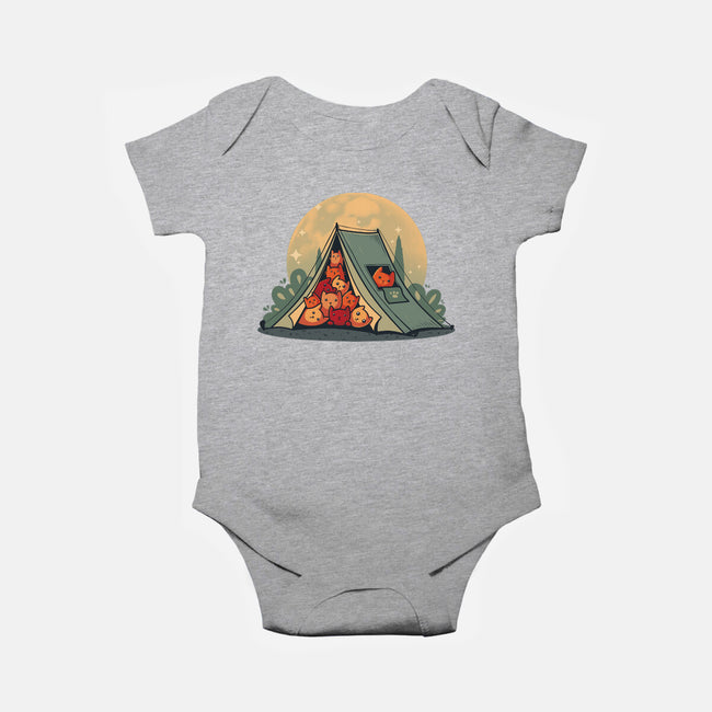 Cat Camping-Baby-Basic-Onesie-erion_designs