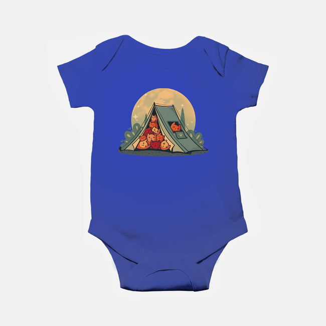 Cat Camping-Baby-Basic-Onesie-erion_designs