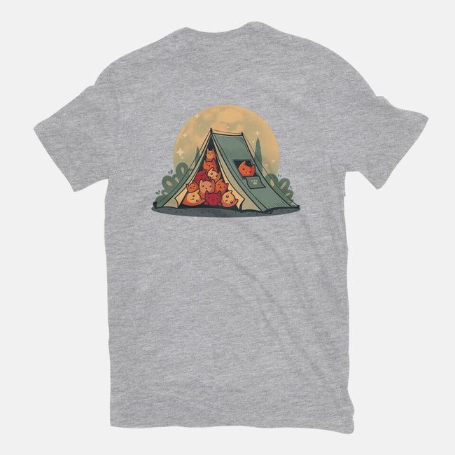 Cat Camping-Mens-Basic-Tee-erion_designs