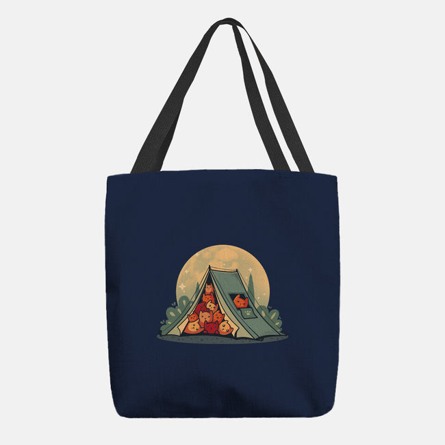 Cat Camping-None-Basic Tote-Bag-erion_designs