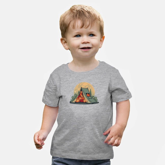 Cat Camping-Baby-Basic-Tee-erion_designs