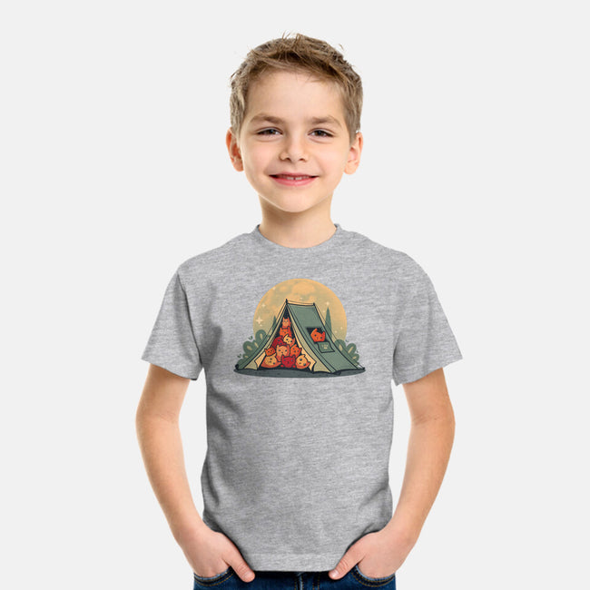 Cat Camping-Youth-Basic-Tee-erion_designs