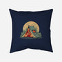 Cat Camping-None-Removable Cover-Throw Pillow-erion_designs